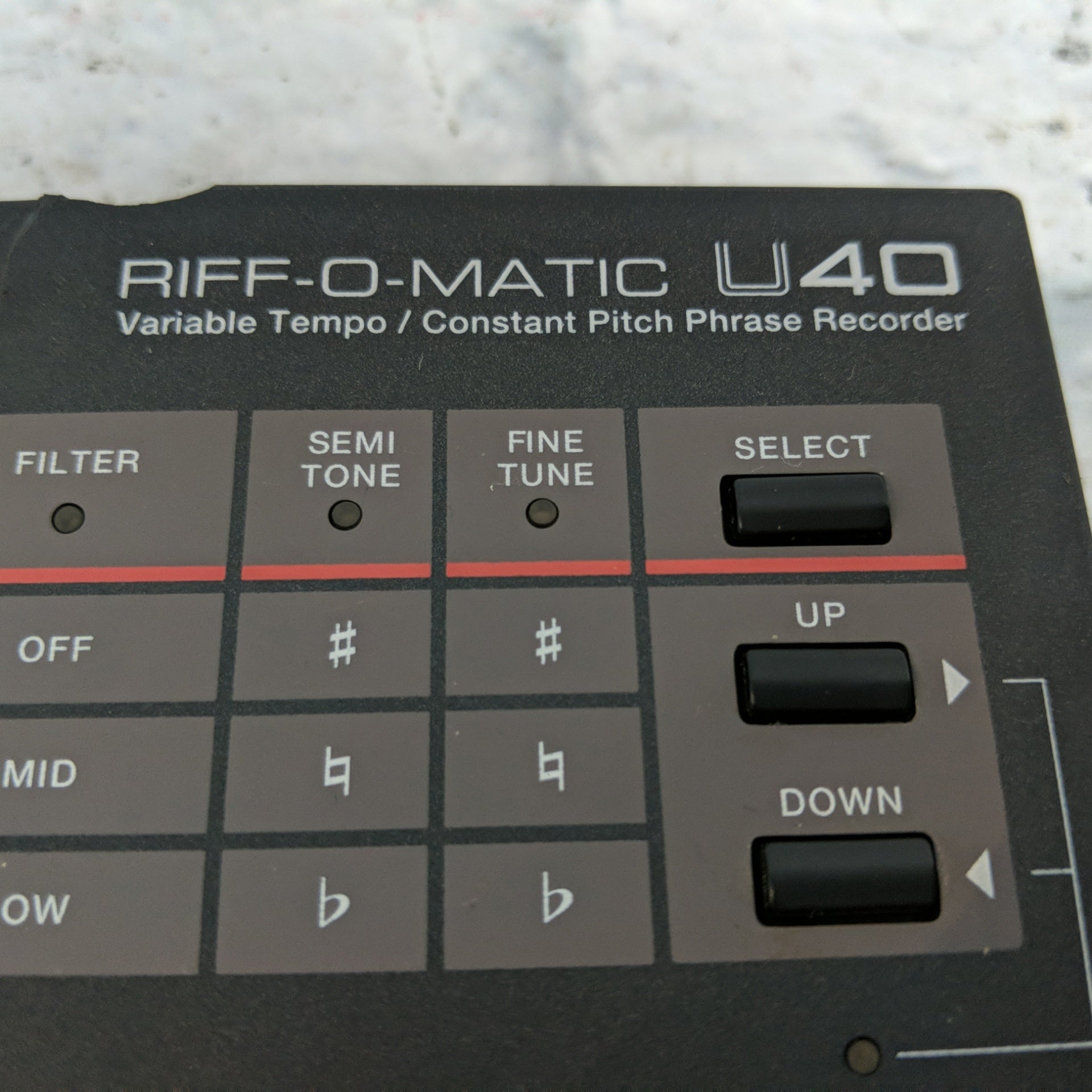 Akai Professional Riff O Matic U40 Pitch Phrase Sampler Loop Recorder Slow Down Music Pitch