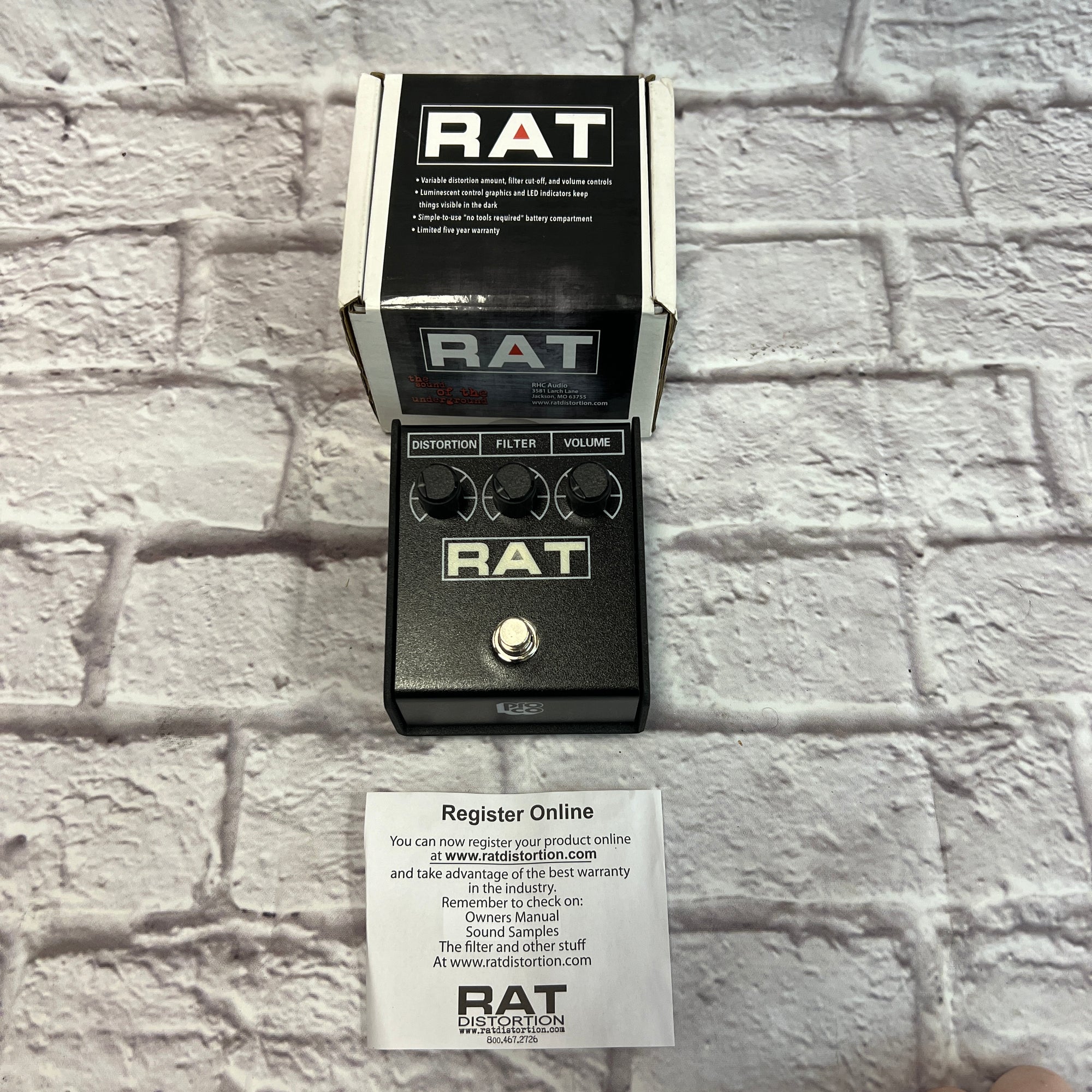 Proco Rat 2 Distortion Pedal w/ Box - Evolution Music