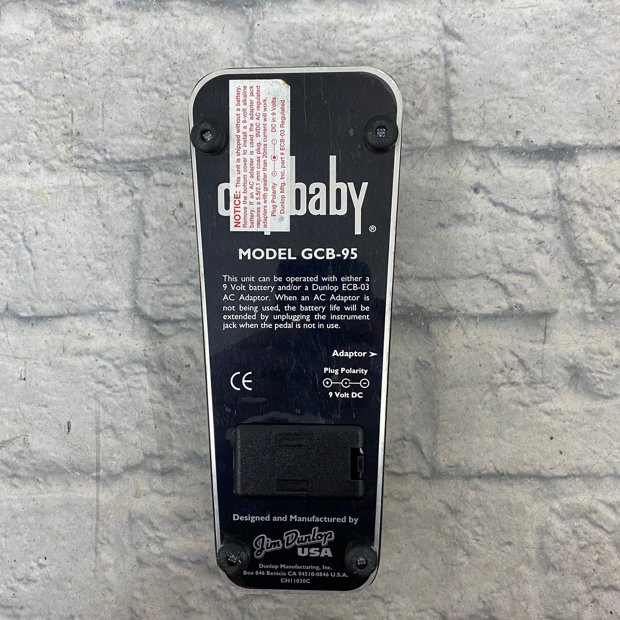 Jim Dunlop GCB-95 Crybaby Wah Pedal
