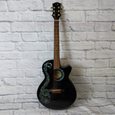 Luna FAU DRA BLK Concert Acoustic