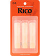 Rico Baritone Sax 2.0 Reeds Pack of 3
