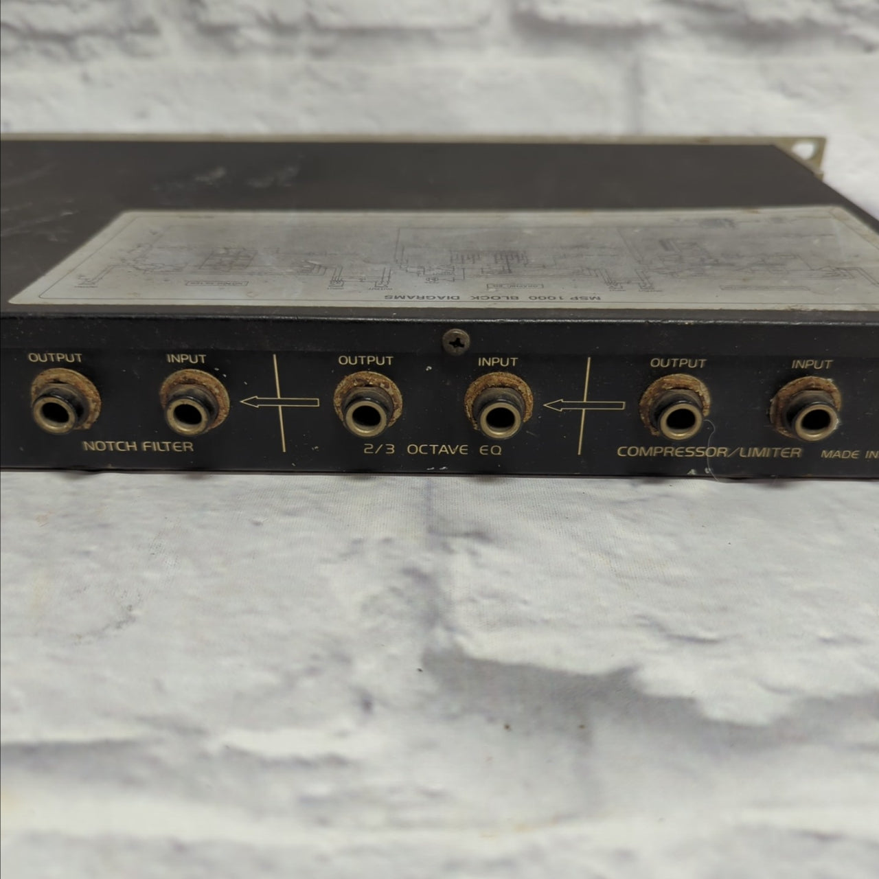 Vintage Ibanez MSP1000 Multi Signal Processor Ibanez MSP-1000 Compressor/ EQ / Notch Filter Signal Processor 1984 Rack Effect