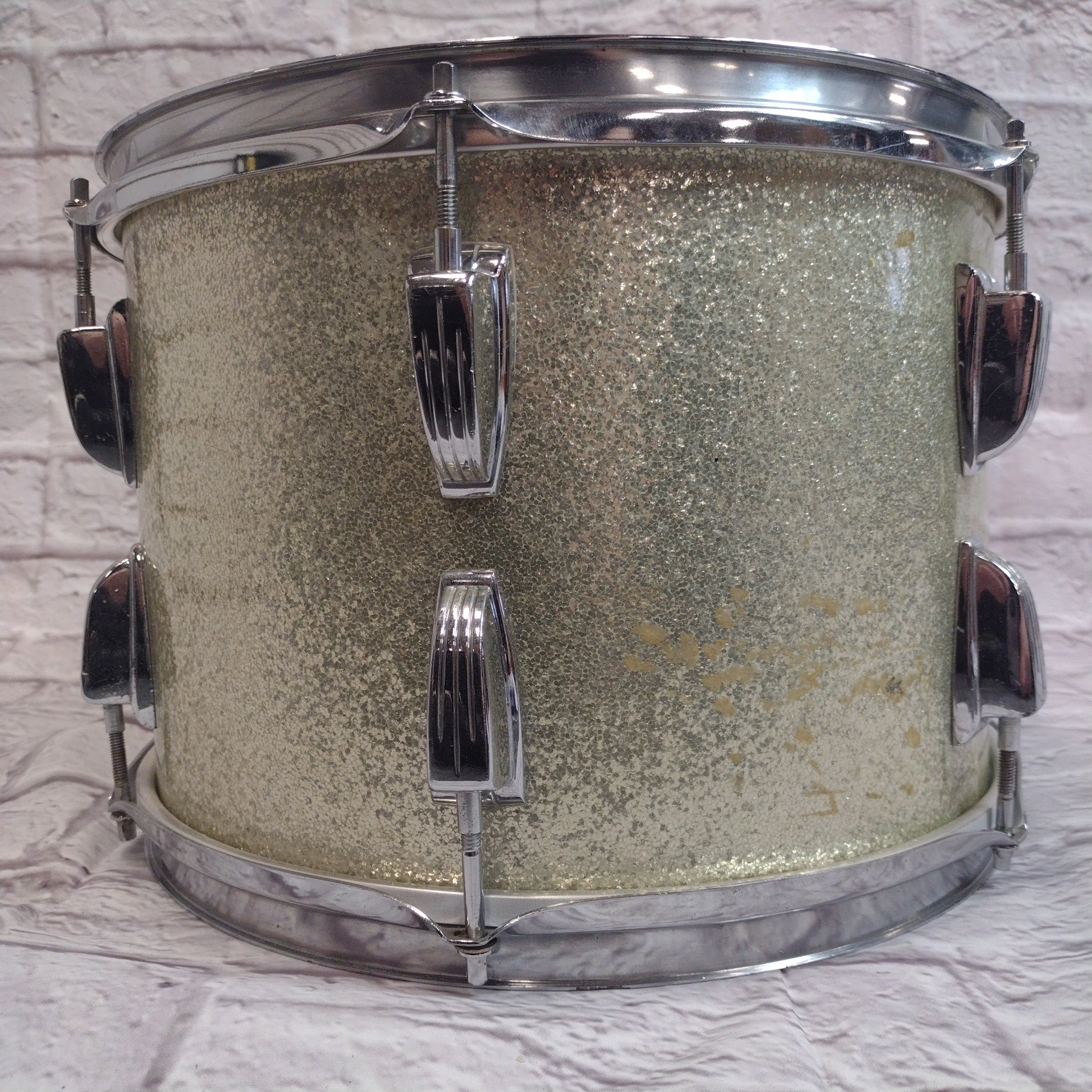 Ludwig Vintage 1960s 13 Silver Sparkle Rack Tom