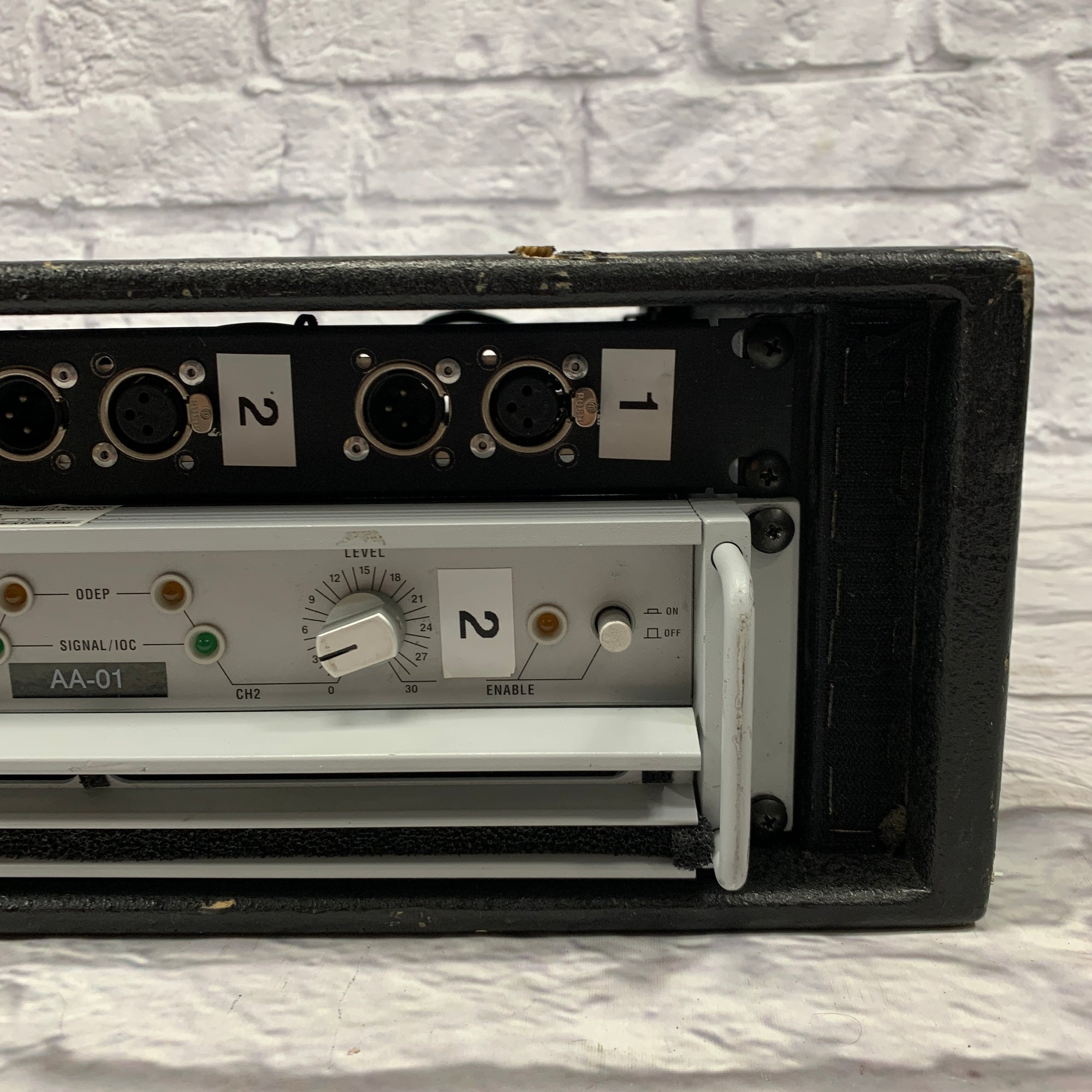Crown Macro-Tech 1200 2-Channel Power Amplifier w/ Custom Connector Panel & Rack Case