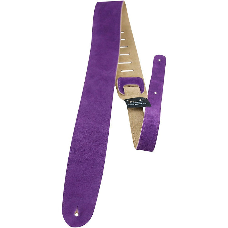 Perri's 2.5" Soft Suede with Premium Backing - Adjustable 44.5"-53" Guitar Strap