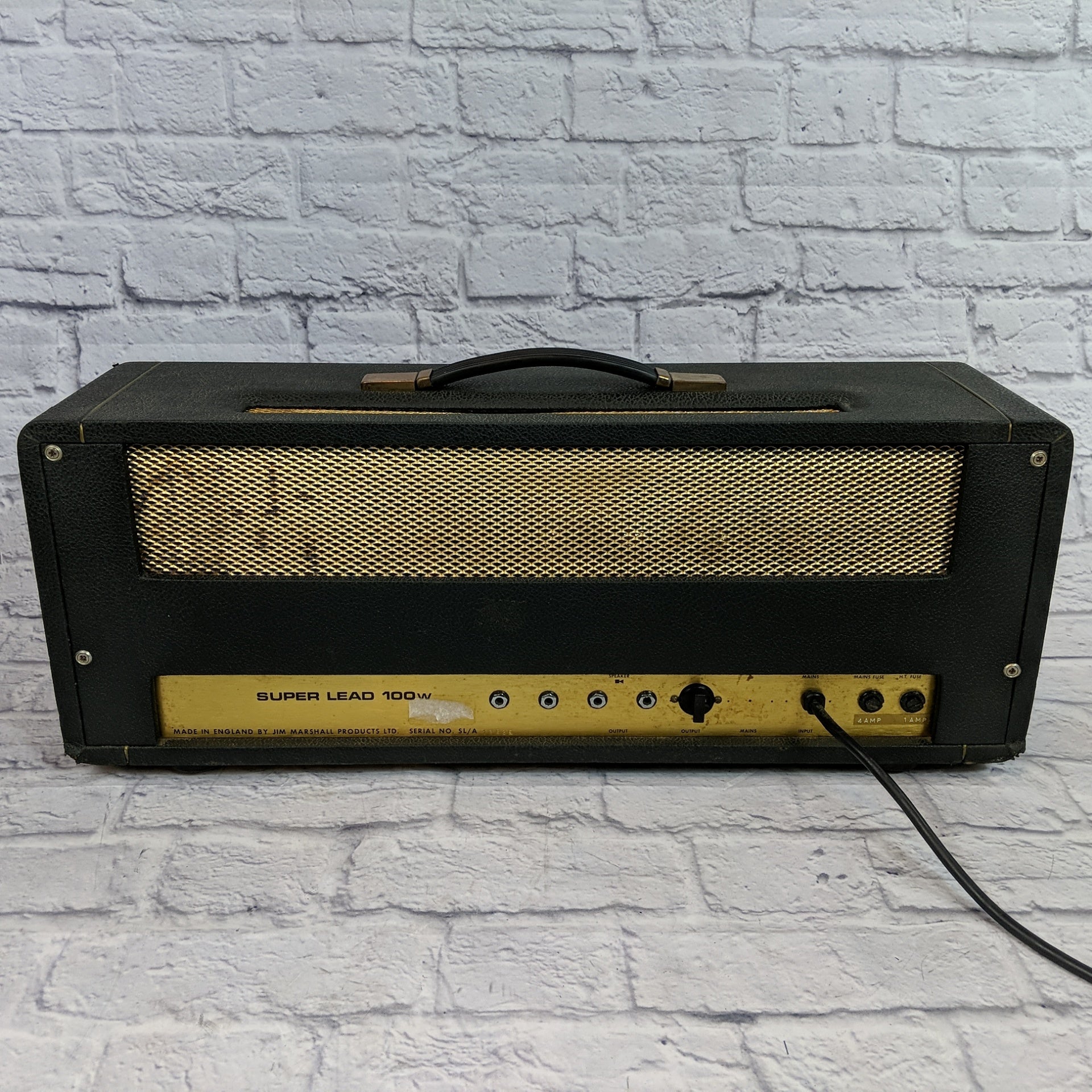 Marshall Super Lead 100 1973 Guitar Head with road case