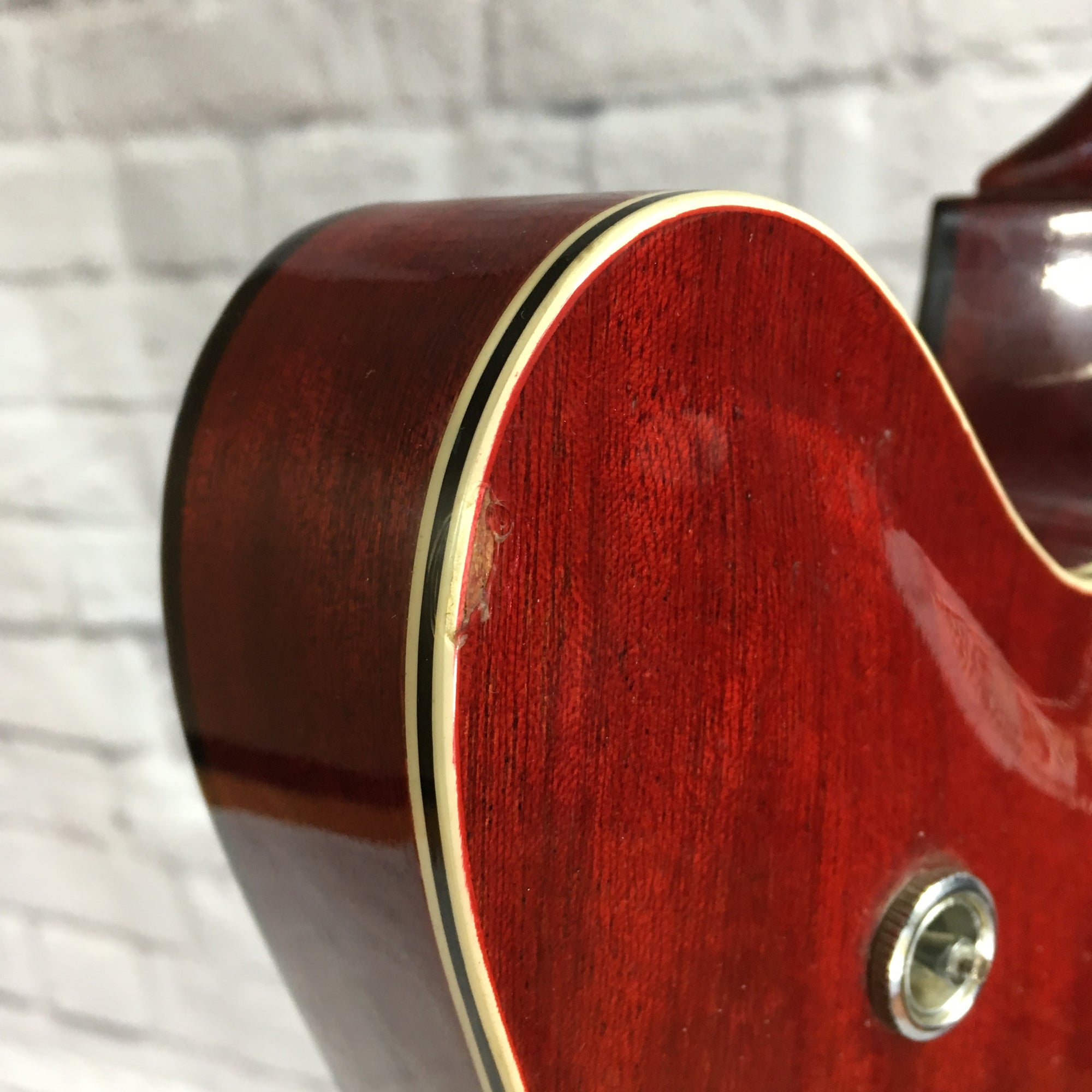 ** Vintage 1960's Stradavox Semi-Hollow Wine Red Guitar