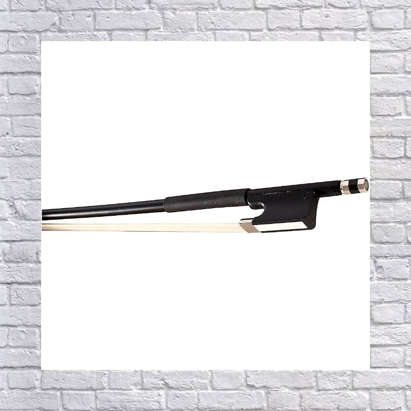 Glasser Cello Bow Fiberglass Half-Lined Frog Leatherette Grip 4/4 Size