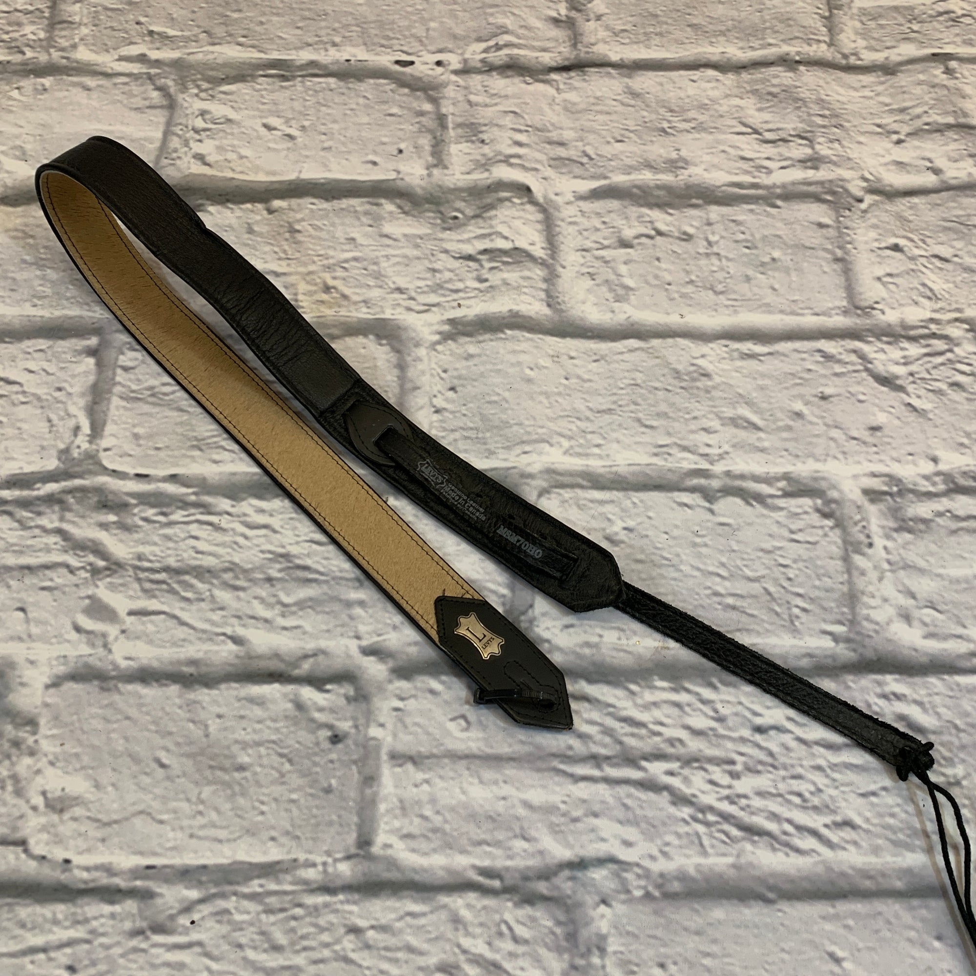 Levy's MSM70HO 1.5in Leather Strap Black