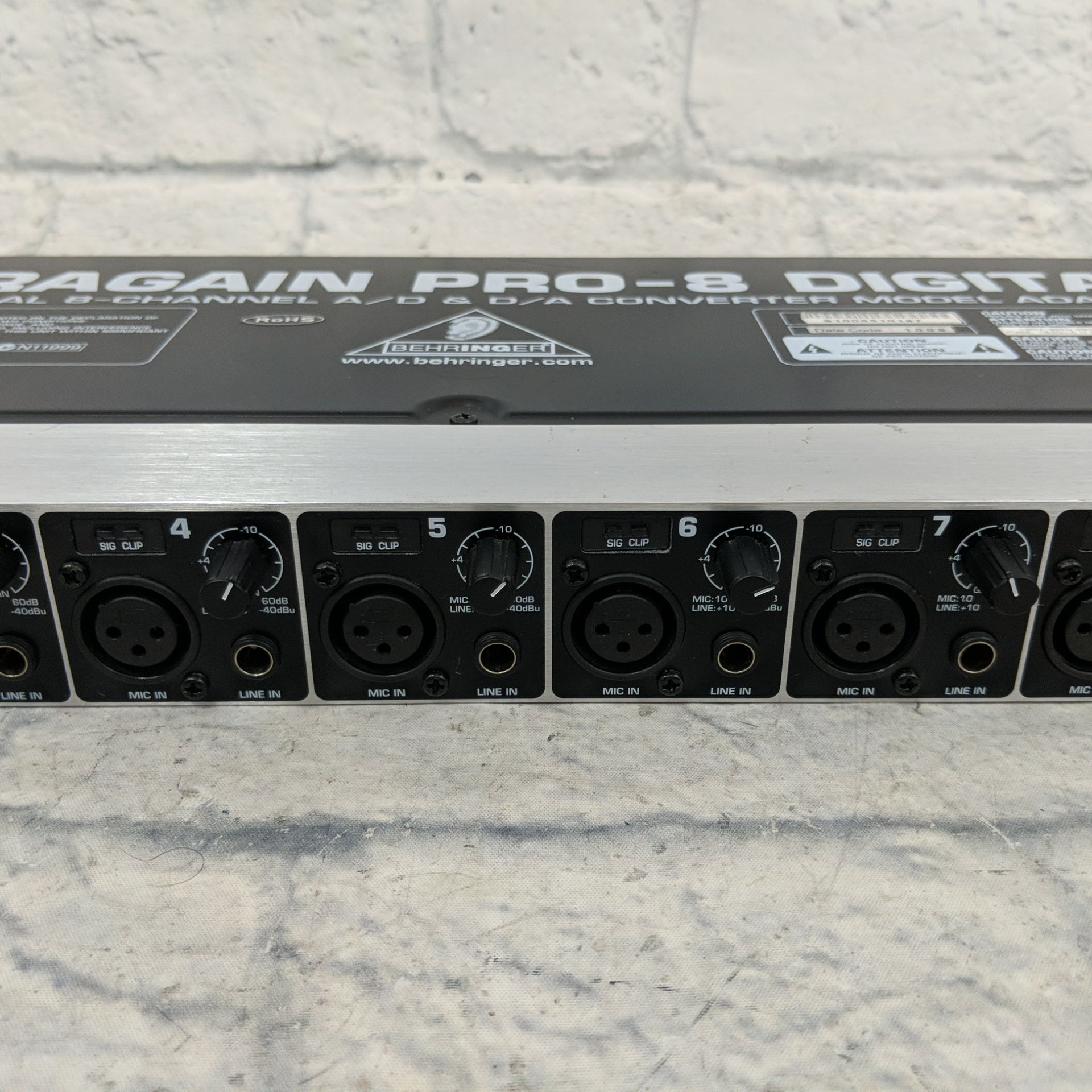 Behringer ADA8000 AD/DA 8ch マイクプリ ADAT拡張 Behringer