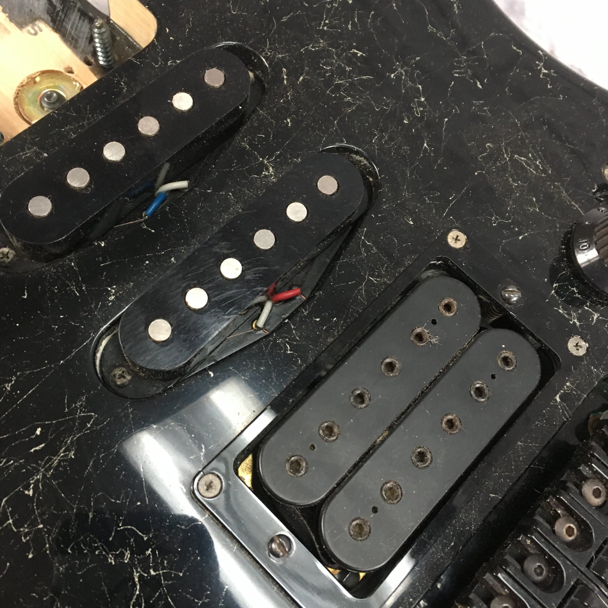Fender HM Stratocaster Loaded Body Blackstone Finish MIJ Kahler