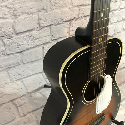 Vintage 1960's Silvertone Model 604 3/4 Size Parlor Acoustic Guitar