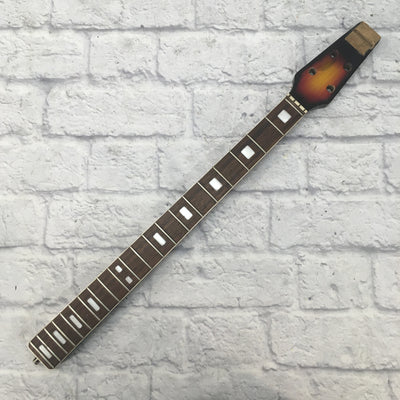 Vintage 1960s Short Scale Bass Guitar Neck (G) Rosewood Fretboard Made in Japan