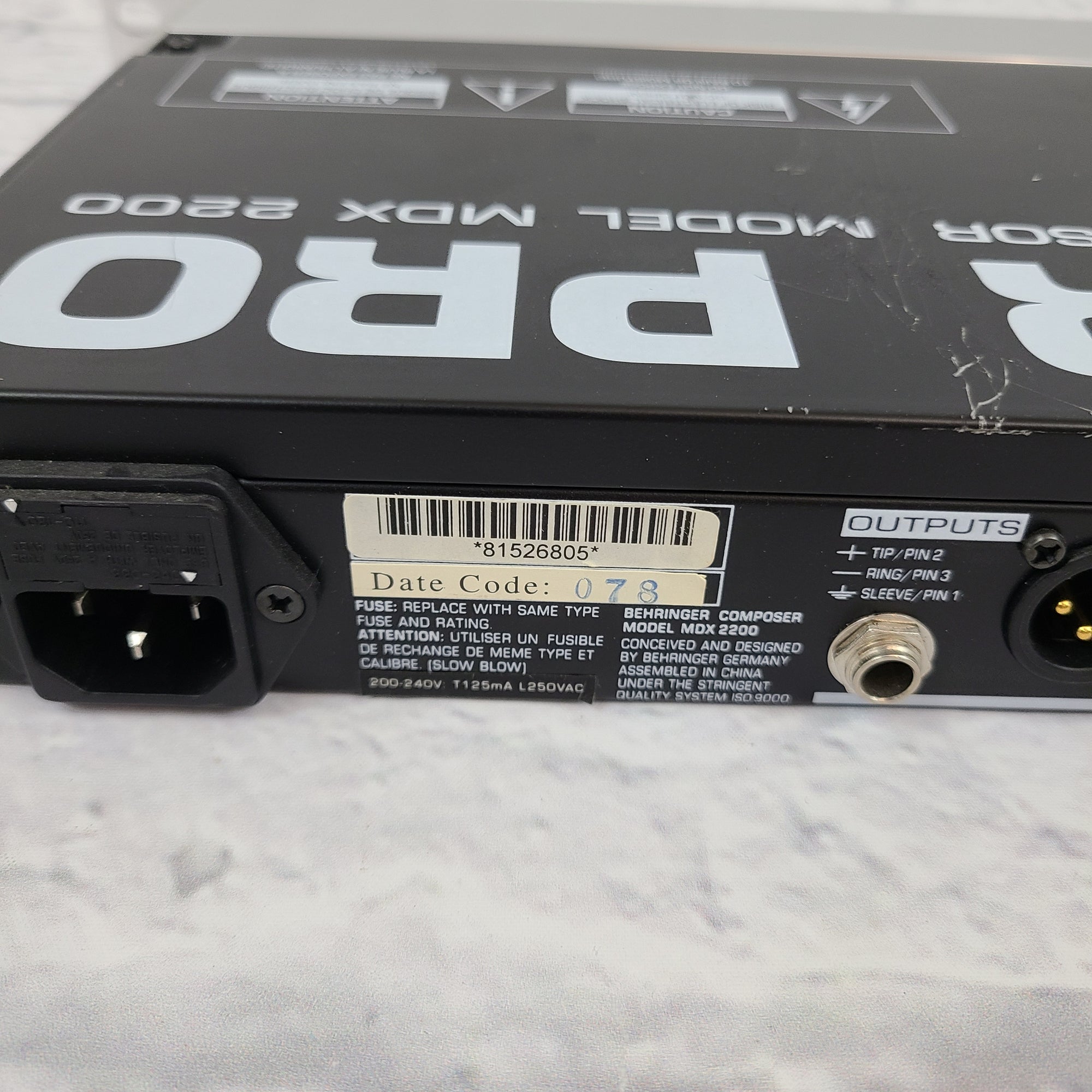 Behringer Composer Pro-XL Compressor / Limiter