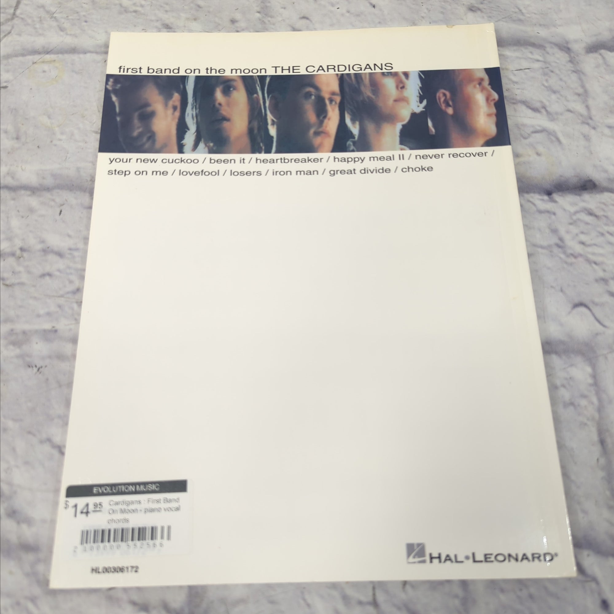 Cardigans : First Band On Moon - Piano Vocal Guitar Book
