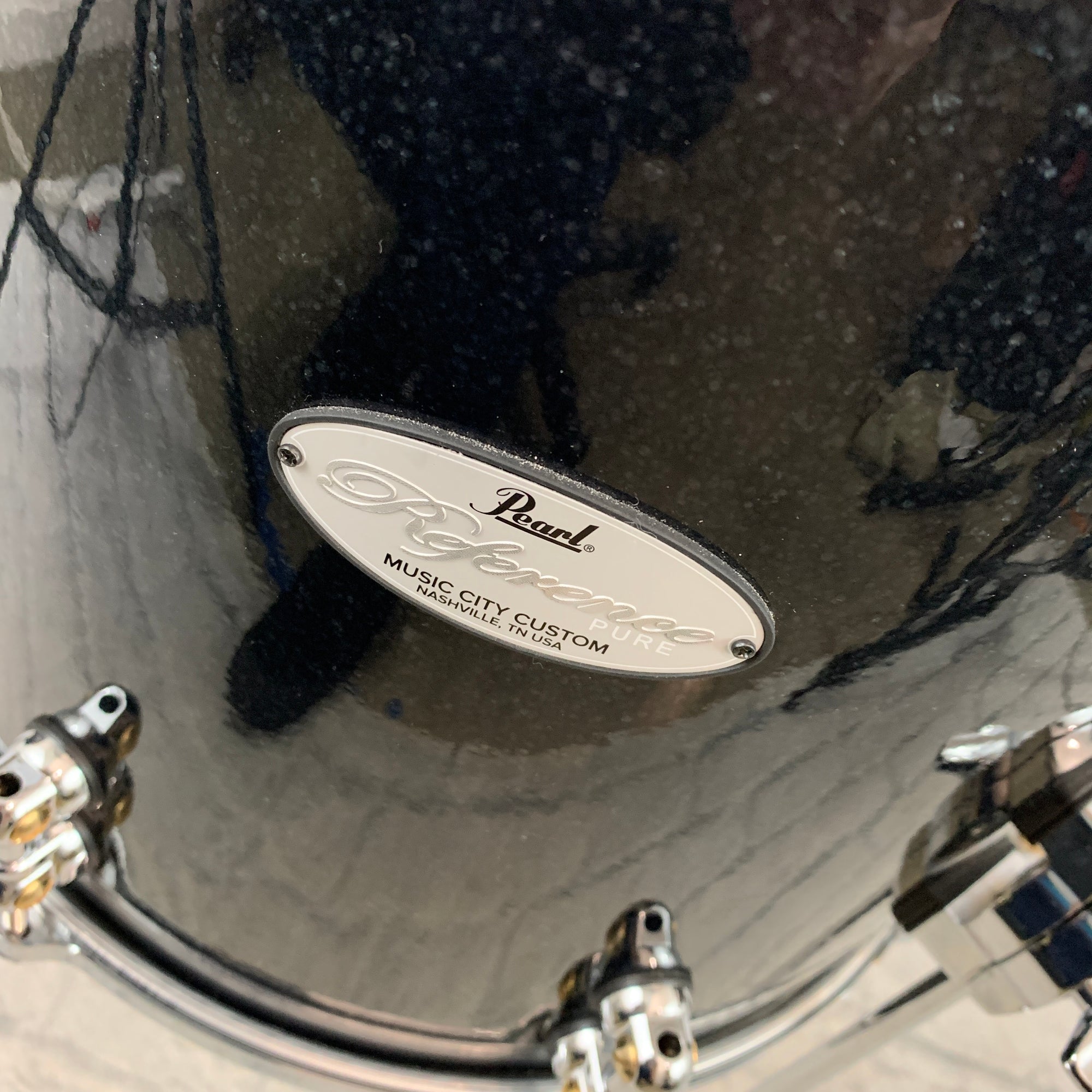 Pearl Music City Custom Reference Pure 14x14" Floor Tom Charcoal Wrap RFP1414F