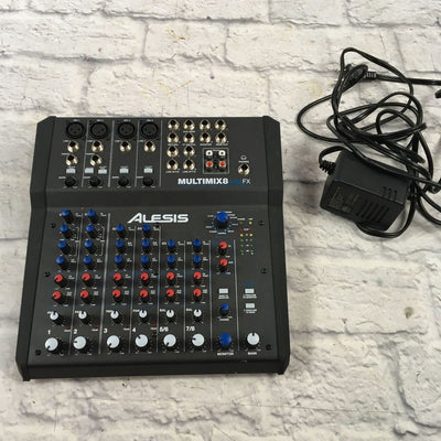 Alesis Multimix USB FX 8-Channel Mixer w/ pwr supply