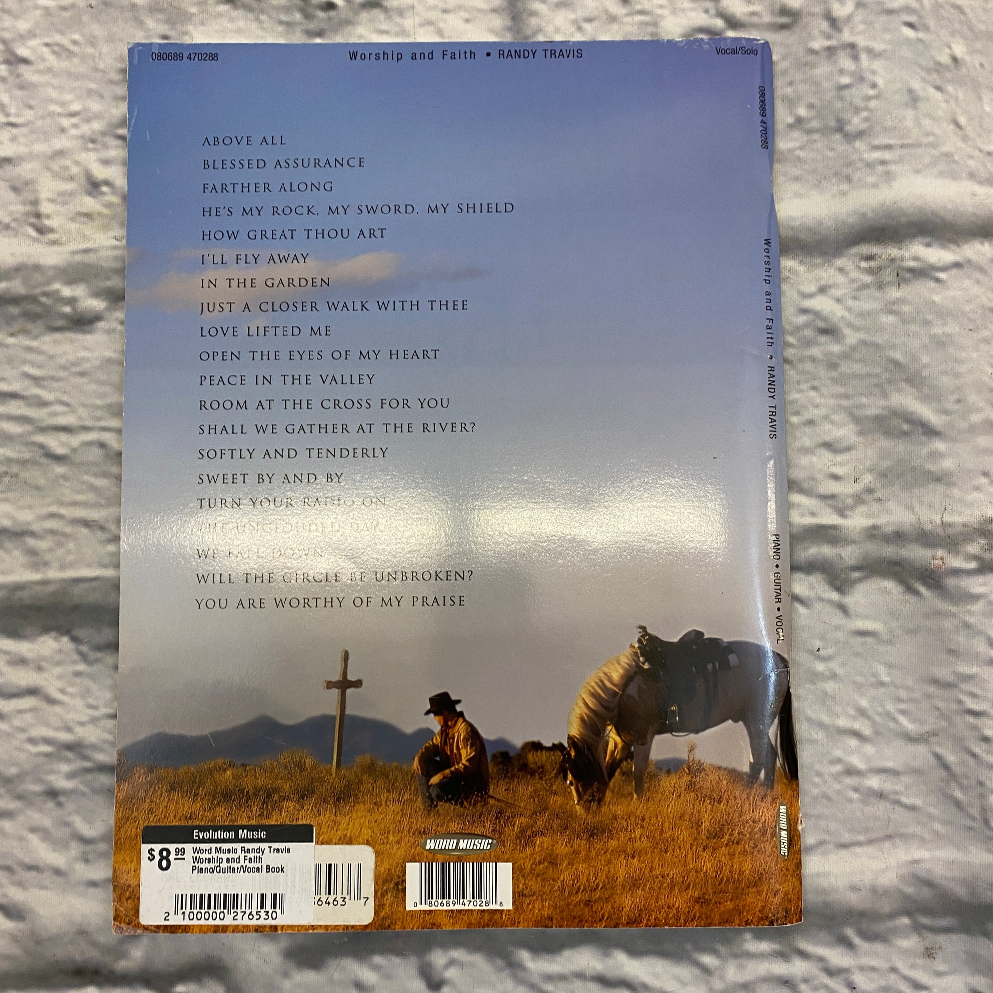Word Music Randy Travis Worship and Faith Piano/Guitar/Vocal Book