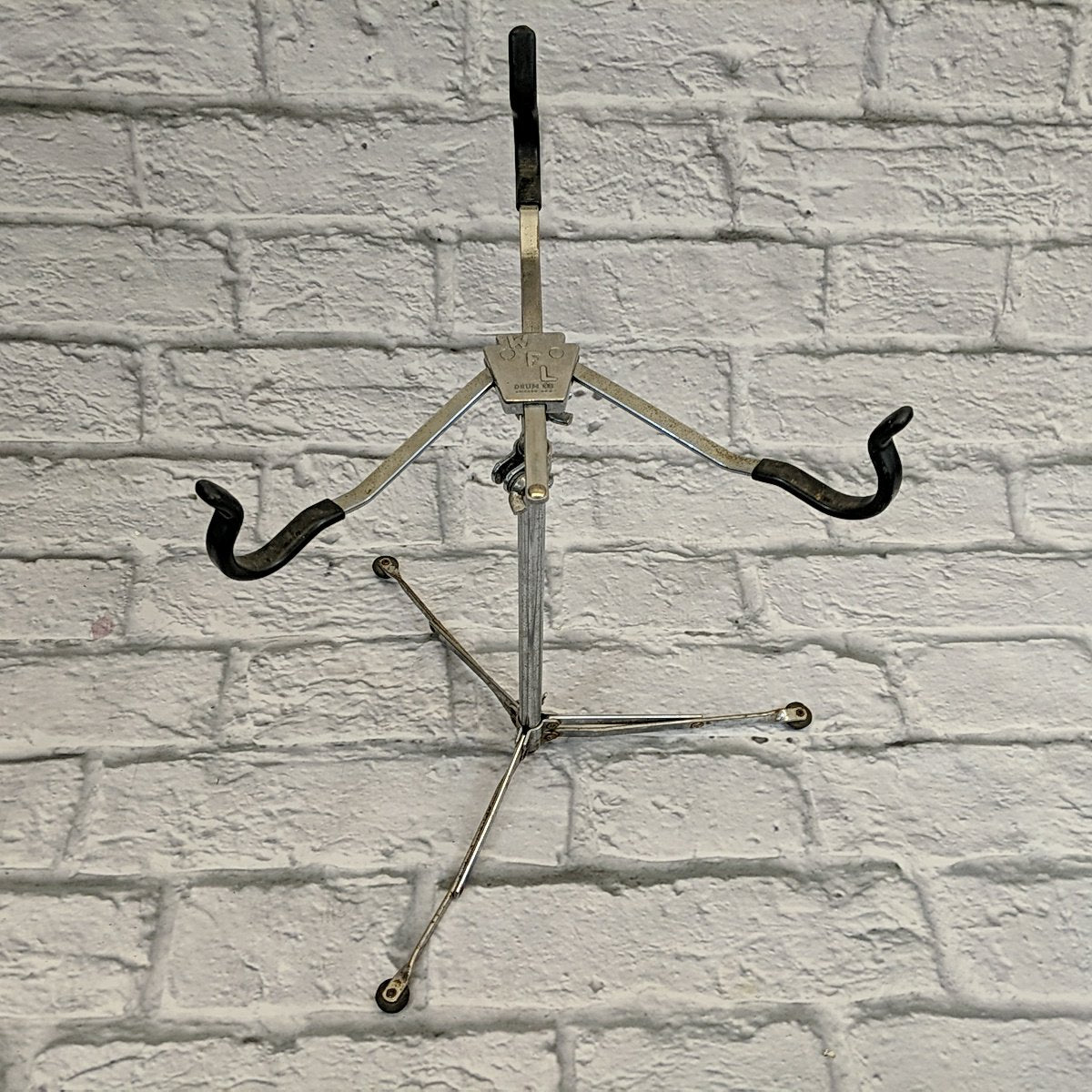 Ludwig WFL Flat Base Snare Drum Stand Chrome Flush Chicago Vintage 50s 60s Chrome