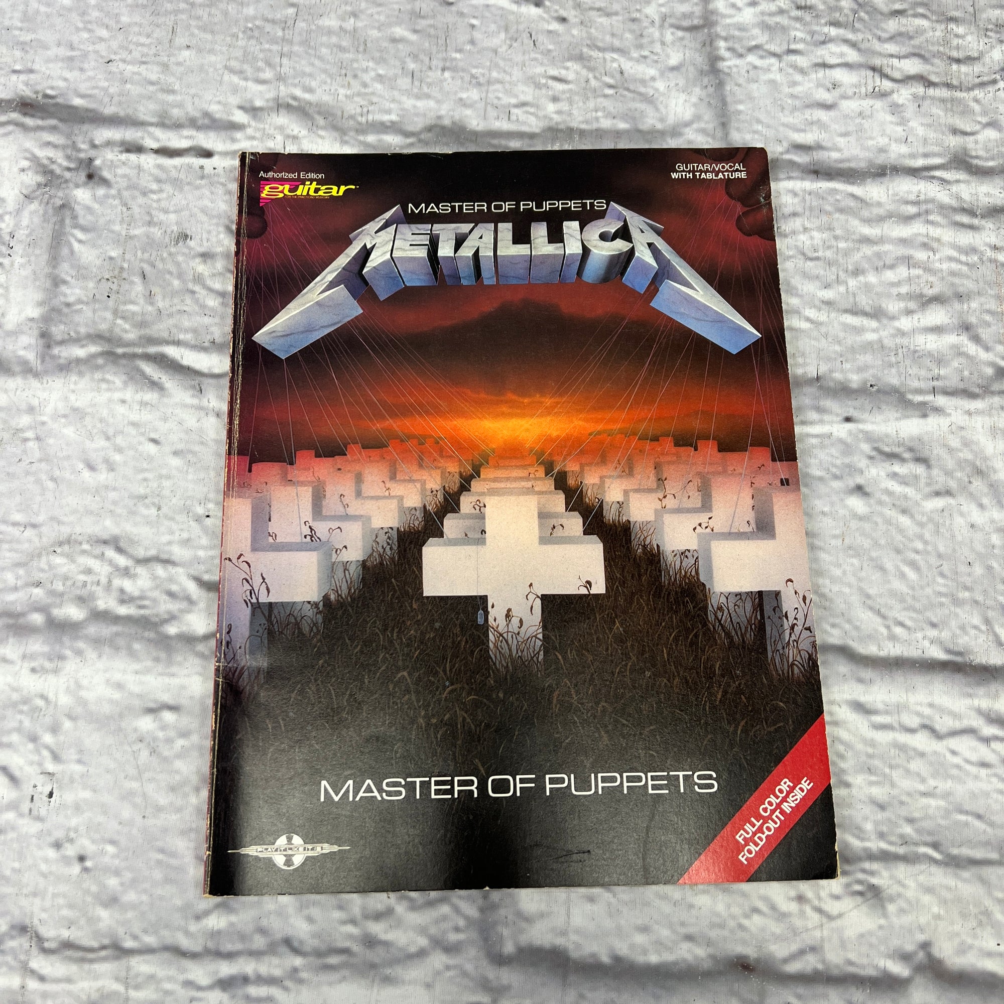 Metallica outlet Master Of Puppets vintage tablature