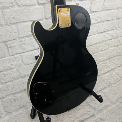 Vintage National 4 String Bass Single Cutaway (LP 477-2B) 70's Black with Binding