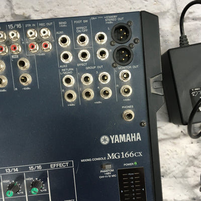 Yamaha MG166CX Passive Mixer w/ power supply