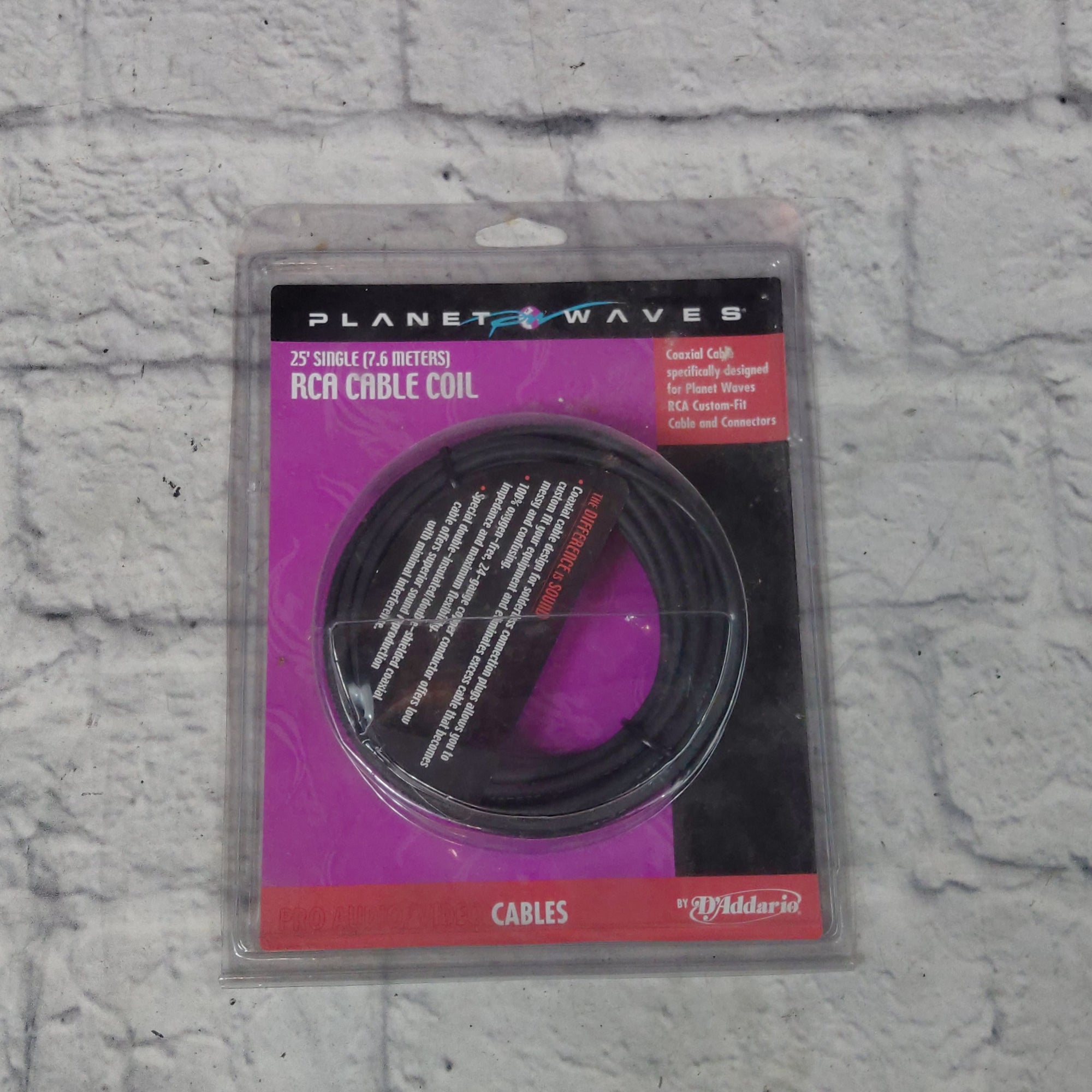 Planet Waves PW-RCASC-25 Thin Profile 1/4 for RCA