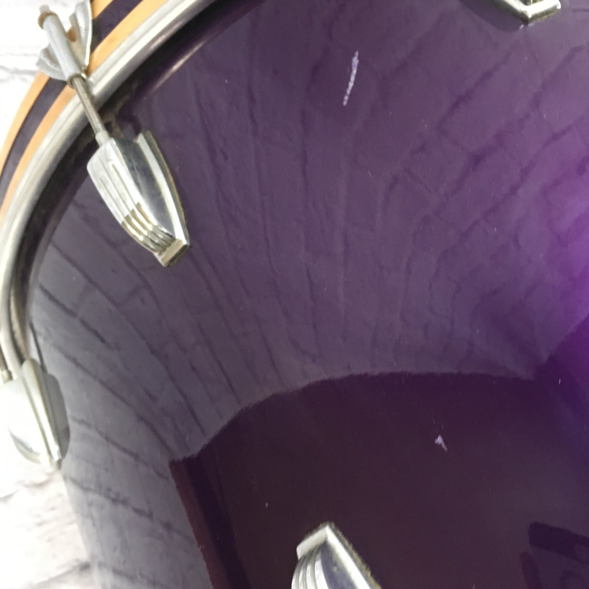 Vintage 1960 - 1963 Ludwig 22x14 Purple Bass Drum