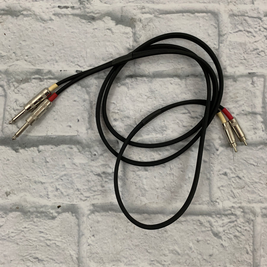 VTG Audio Low Noise 5' Dual 1/4" to RCA Dubbing Cable