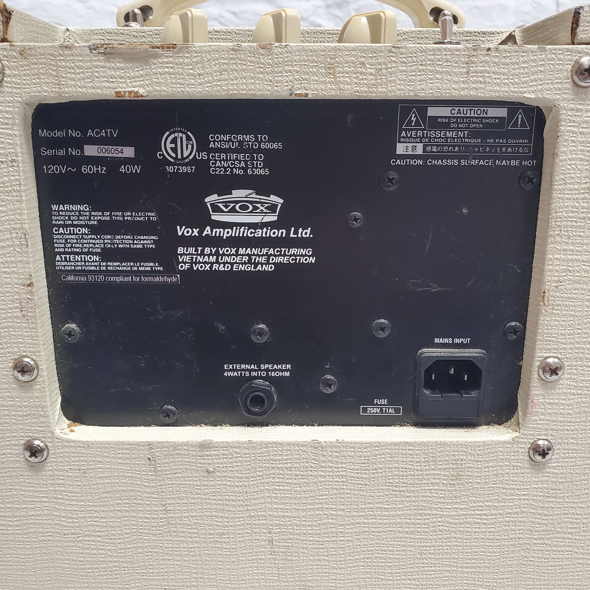 Vox ACTV4 Guitar Combo Amp