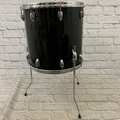 Slingerland 16" x 16" Floor Tom Niles Badge Black Wrap