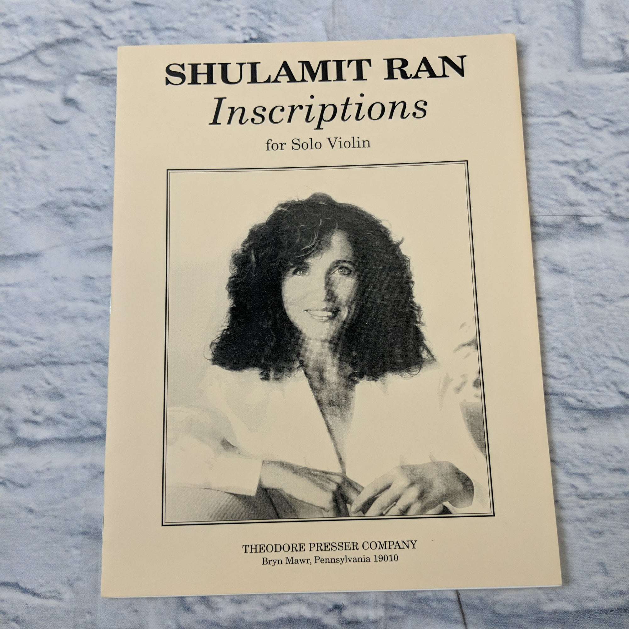 Shulamit Ran Inscription for solo violin