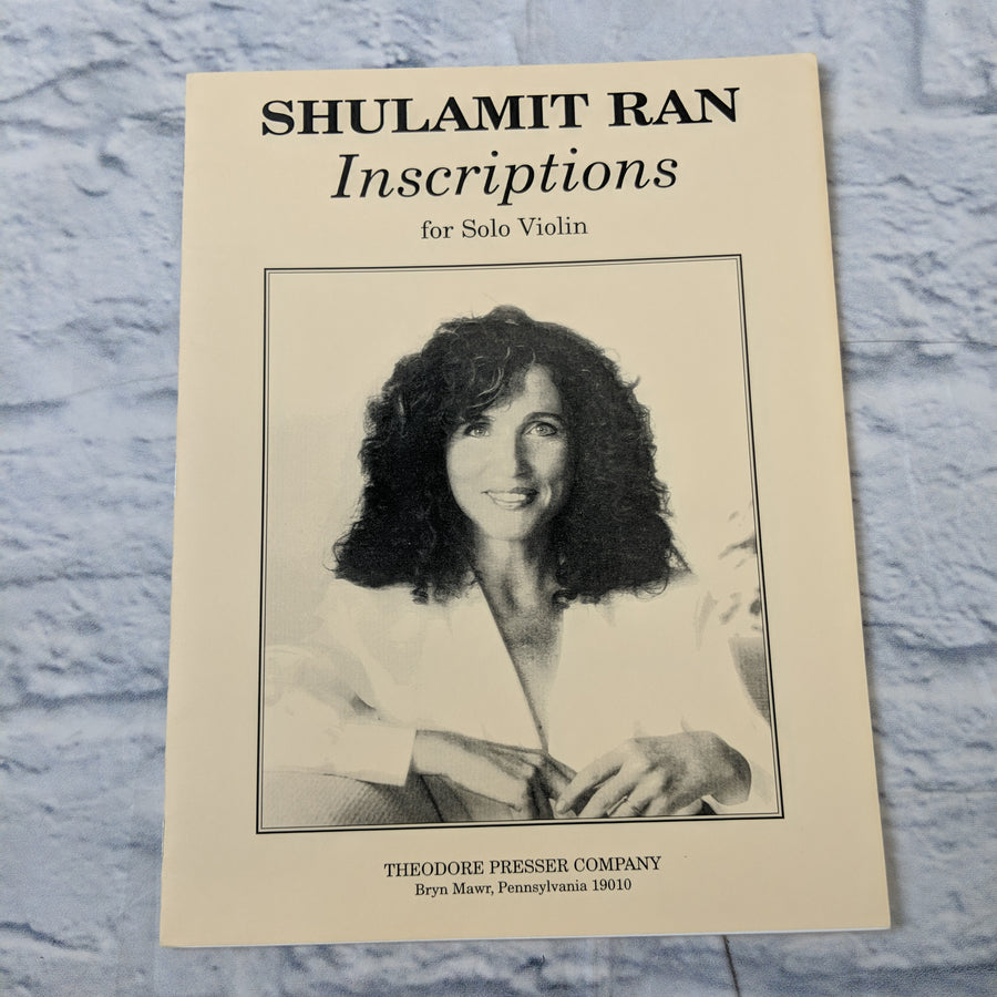 Shulamit Ran Inscription for solo violin