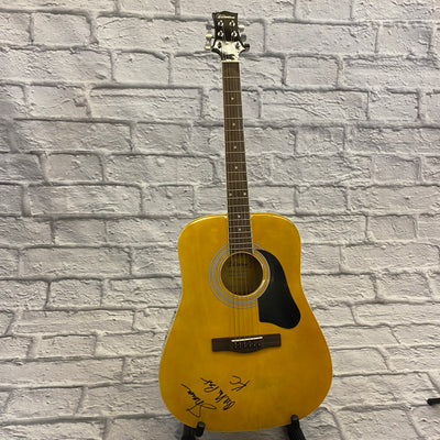 Silvertone Pro Series Acoustic Guitar Signed by KC of KC and the Sunshine Band