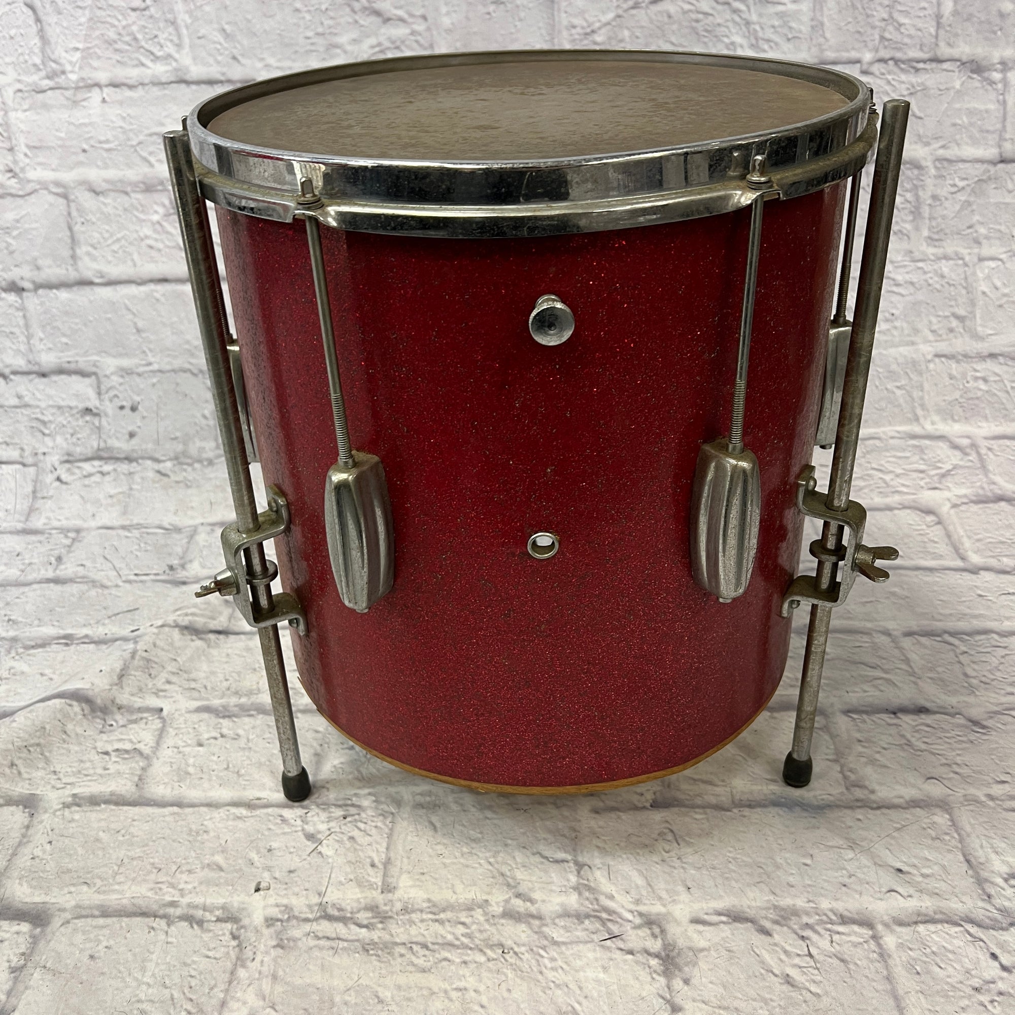 Kent Vintage 14 Red Sparkle Floor Tom Made in Japan 14x14"