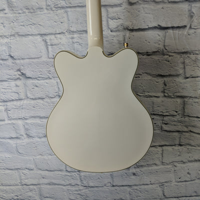 Gretsch G5422TG Electromatic Hollowbody Double Cutaway W/ Bigsby Tremolo, Gold Hardware - Snowcrest White