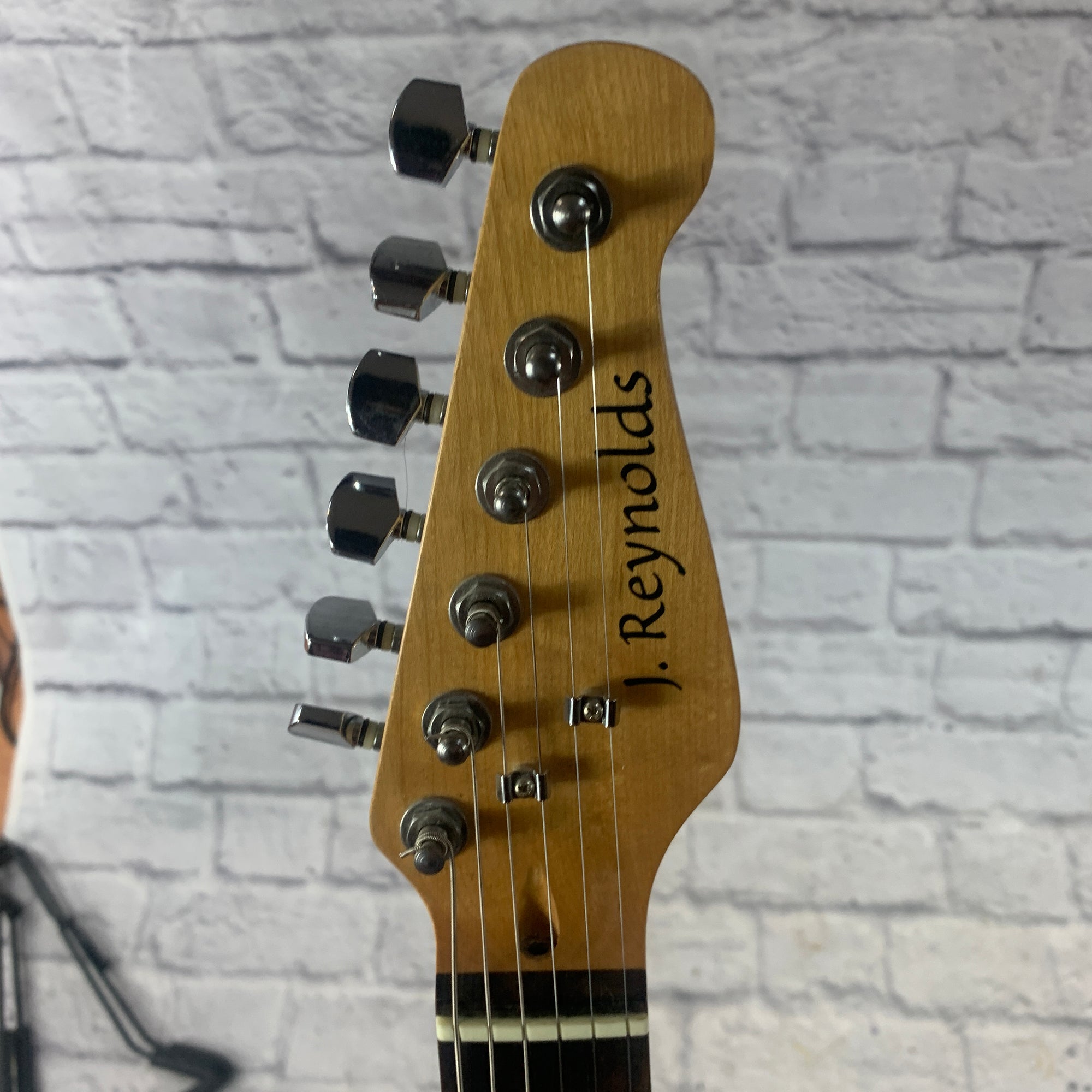 J Reynolds Stratocaster Style Electric Guitar - Black