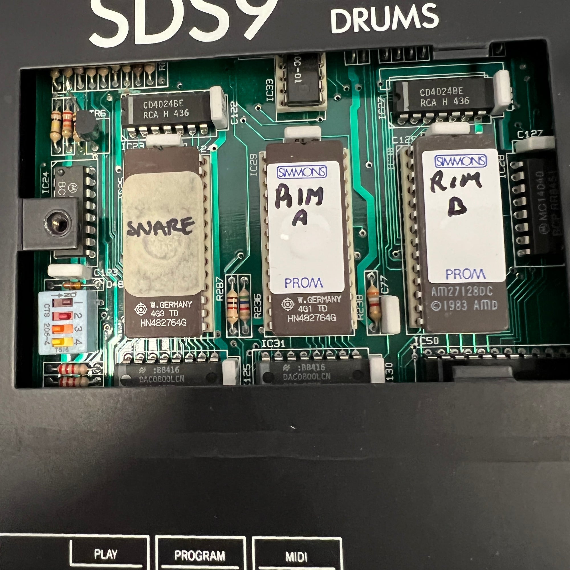 Simmons Vintage 1986 SDS9 Analog Drum Module AS IS