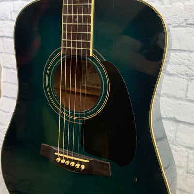 Ibanez PF5N Acoustic Guitar Green Burst