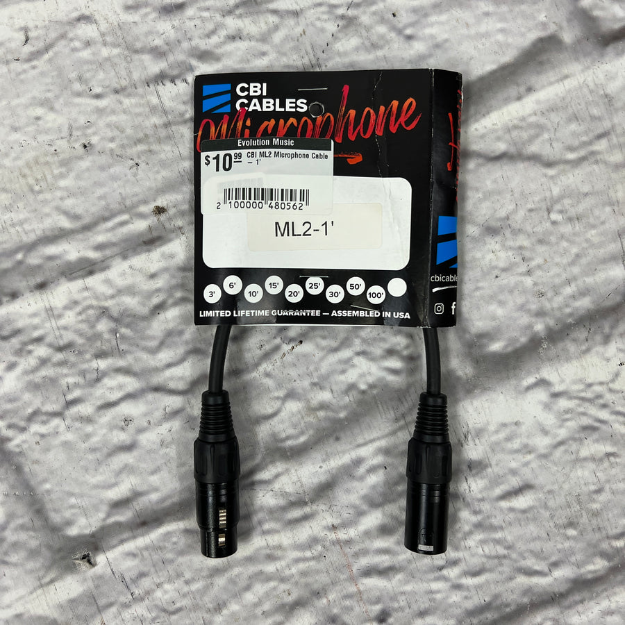 CBI ML2 Microphone Cable - 1'