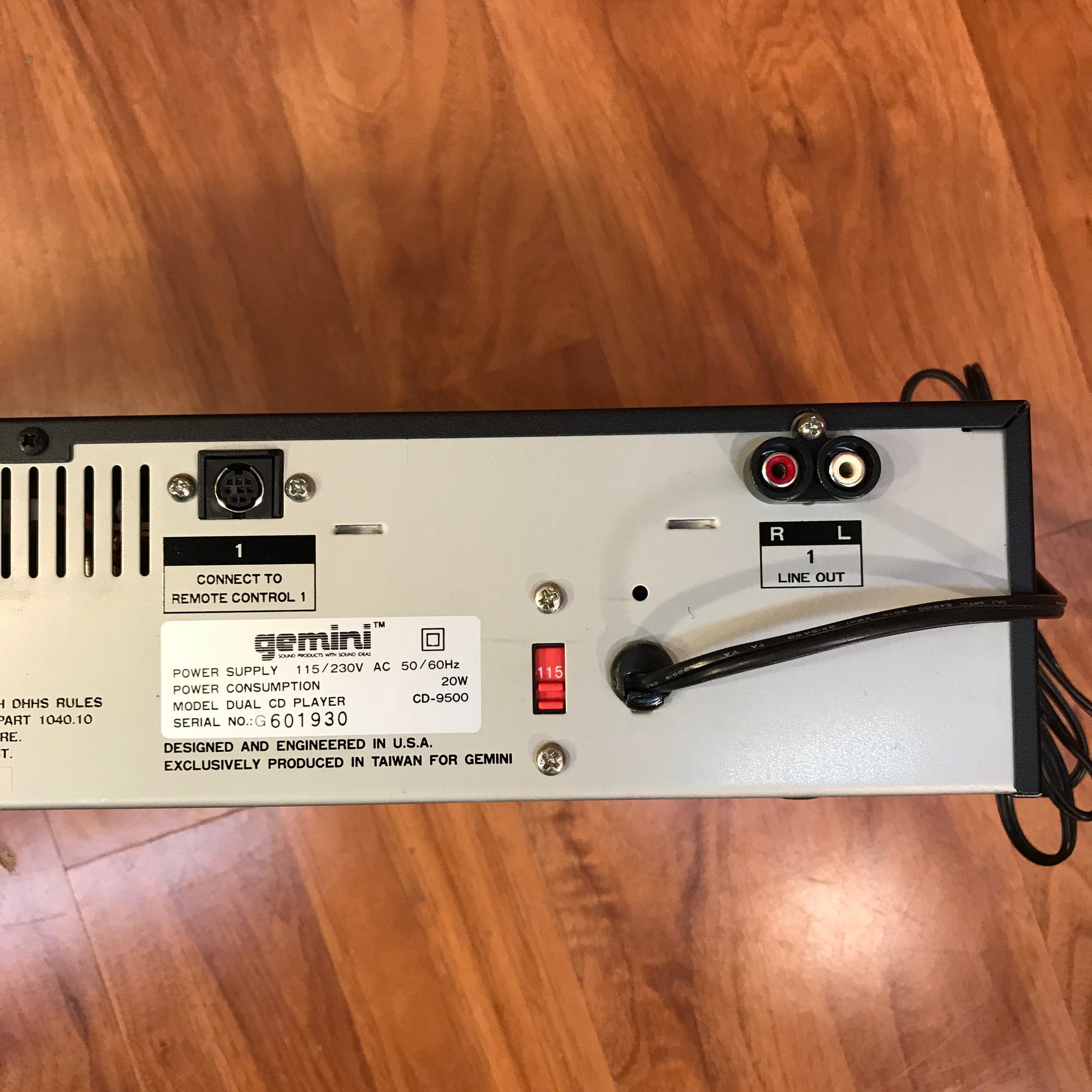 Gemini CD-9500 Professional Dual CD Player