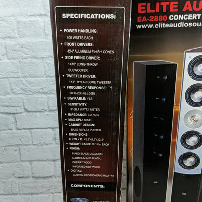 Elite EA-2880 Concert Series Home Audio Speakers