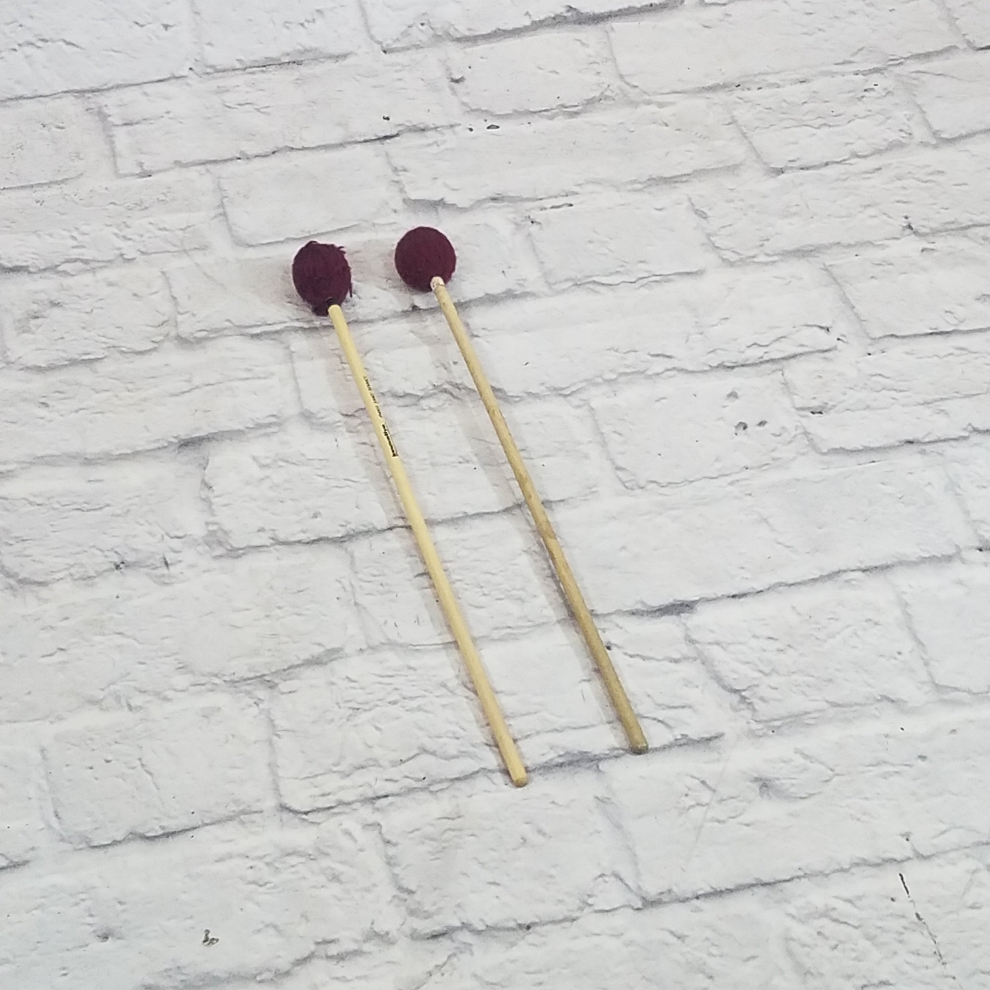 Innovative Percussion IP4001 Soft Marimba Mallets - Cranberry Yarn - Birch