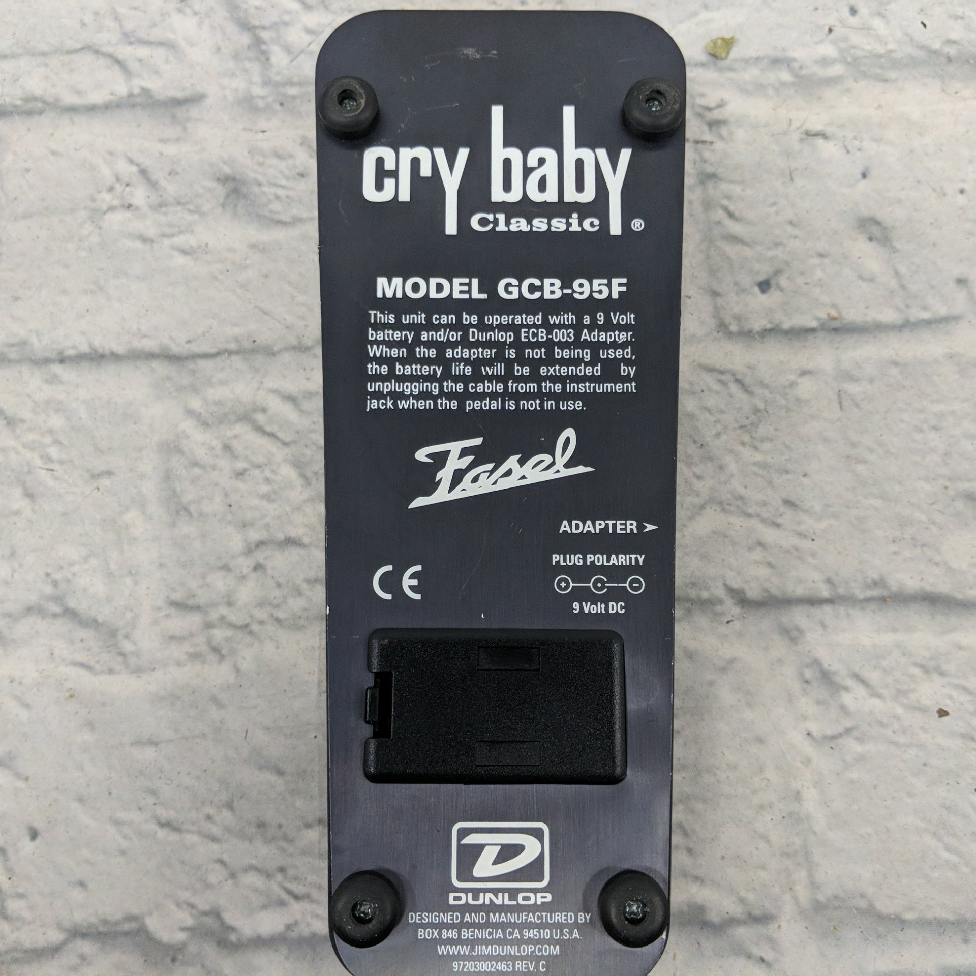 Dunlop Cry Baby Classic Fasel GCB-95F