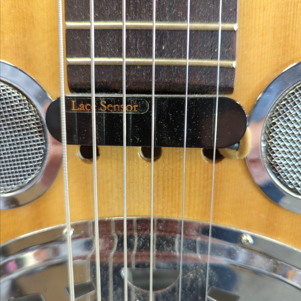 Kent Resonator Dobro with Lace Sensor Pickup Resonator
