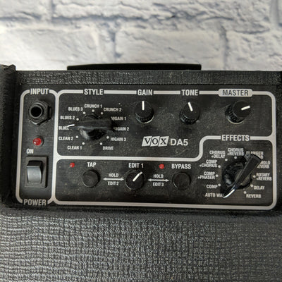 Vox DA5 Battery Powered Practice Combo Amp for Electric Guitar