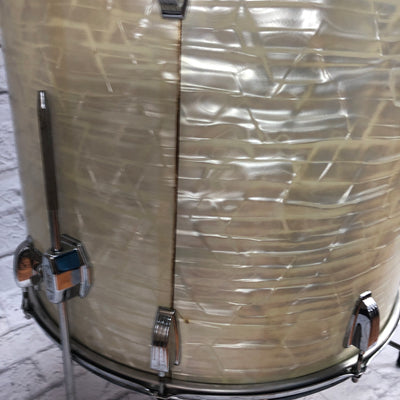 Ludwig Vintage 1970s 20 Floor Tom White Oyster Pearl