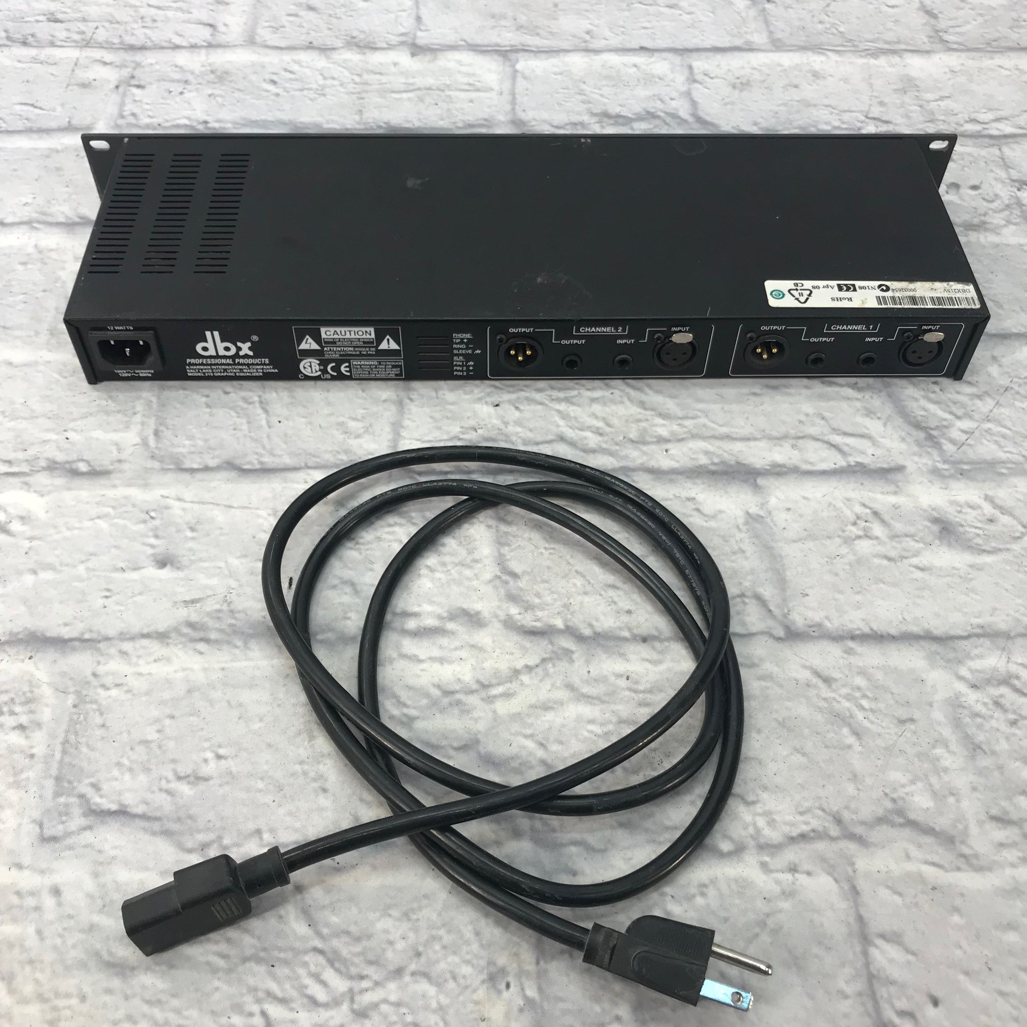 DBX 215 Dual 15-Band Graphic Equalizer