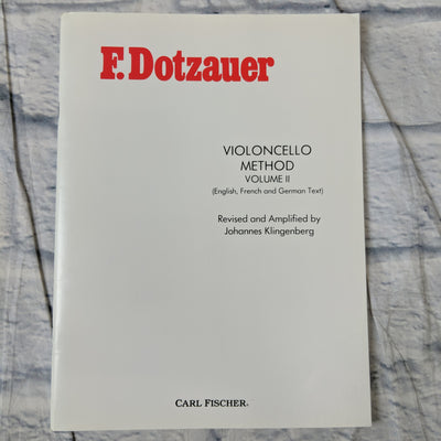 Dotzauer-book 2-cello Method/klingenberg Sheet Music