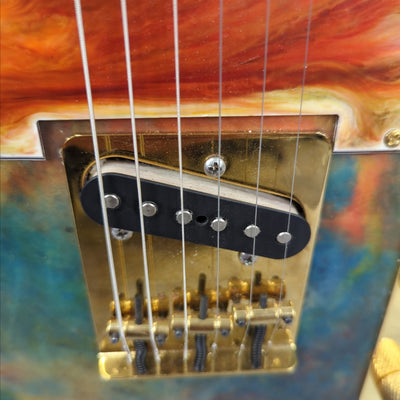Unknown Tele Style Solid Body Artistic Refinish